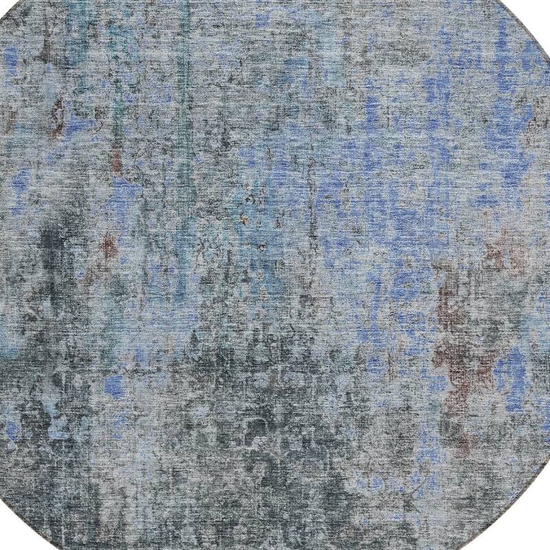 HomeRoots Abstract Transitional Rectangle Outdoor Rug