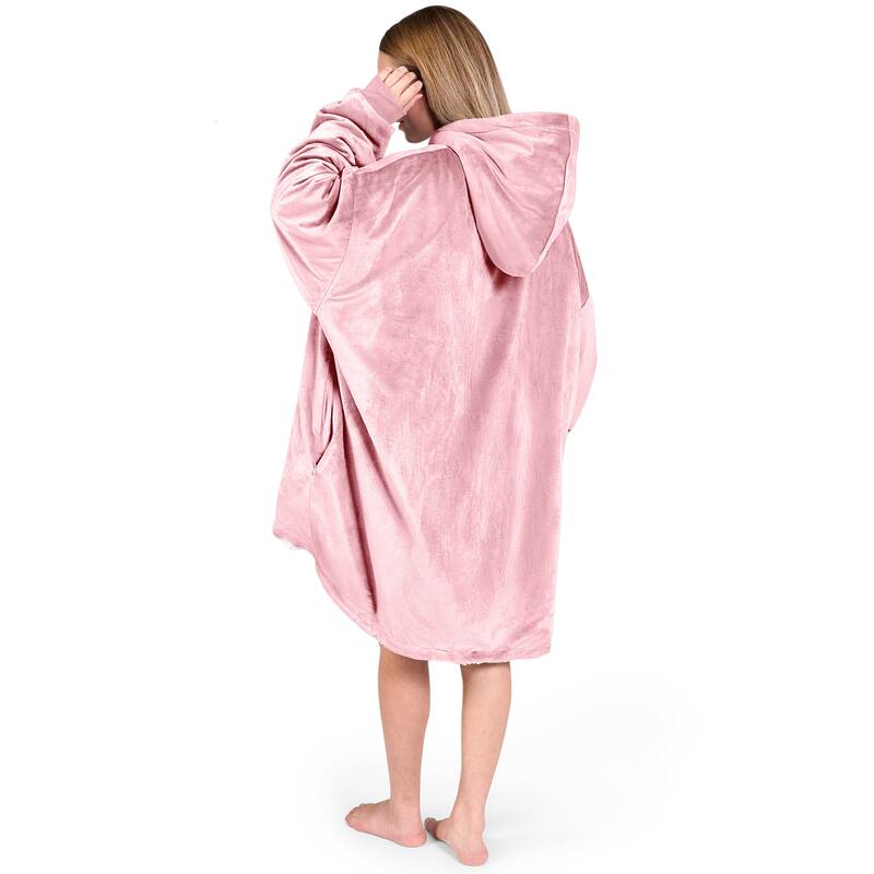 Bare Homey B-Cozy Oversized Sherpa Wearable Blanket