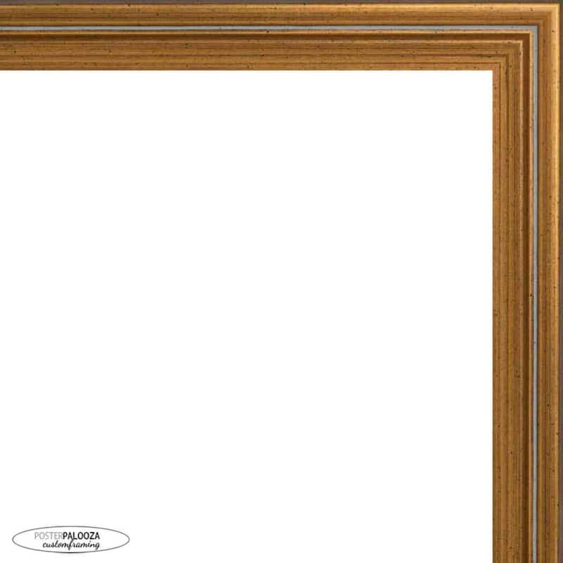 20x14 Traditional Gold Complete Wood Picture Frame with UV Acrylic