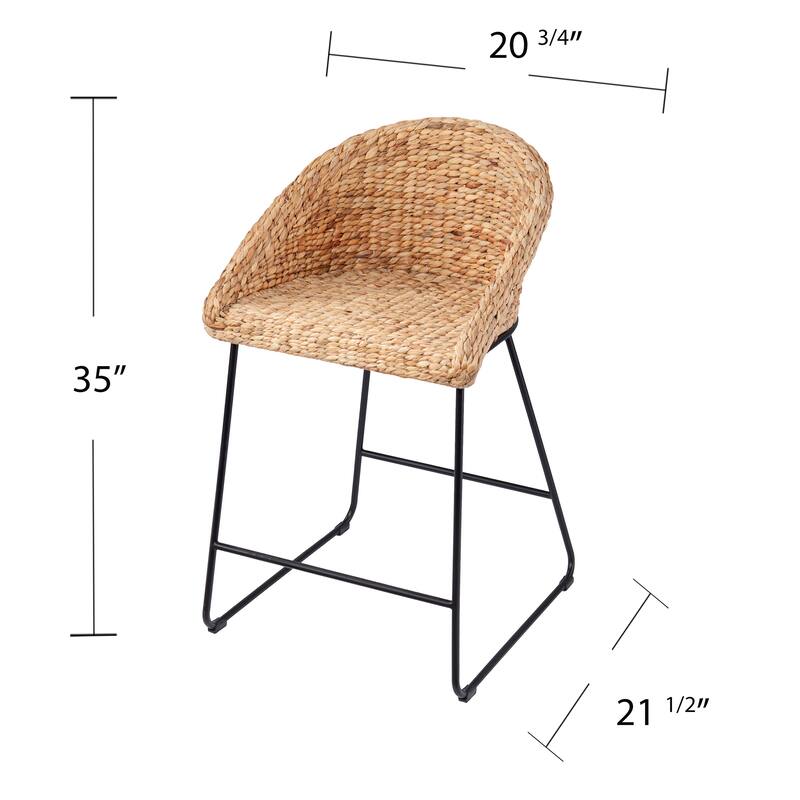 SEI Furniture Landrine Counter Stool Set - 21"W x 22"D x 35"H