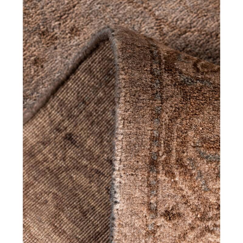 Overdyed One-of-a-Kind Hand-Knotted Area Rug - Brown - 2' 6" x 9' 10"