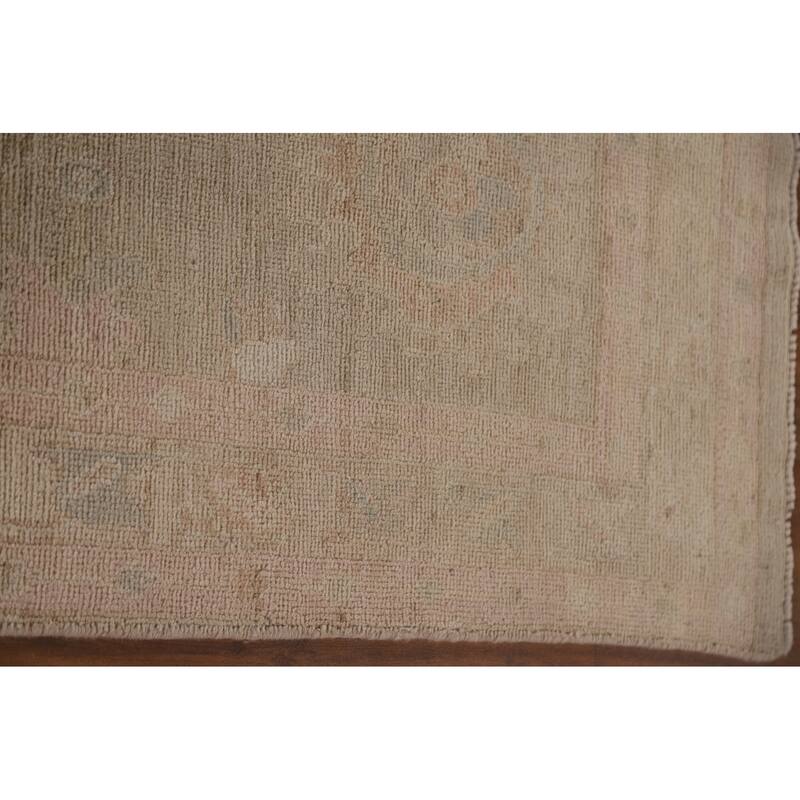 Oushak Oriental Runner Rug Hand-knotted Vegetable Dye Wool Carpet - 2'6"x 9'8"