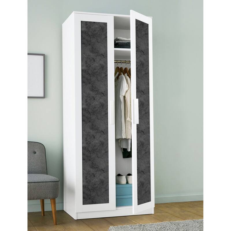 NuWallpaper Black Hayden Peel and Stick Wallpaper