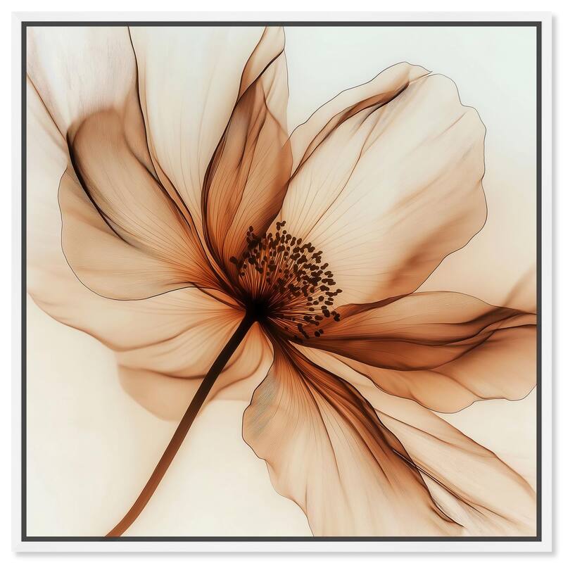 Fragile Elegance I Canvas by Art Remedy - White - 20" x 20"