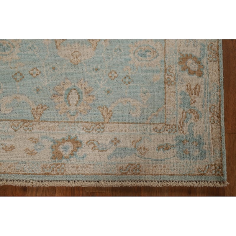 Muted Oushak Turkish Oriental Wool Rug Hand-knotted Decorative Carpet - 3'1" x 4'0"