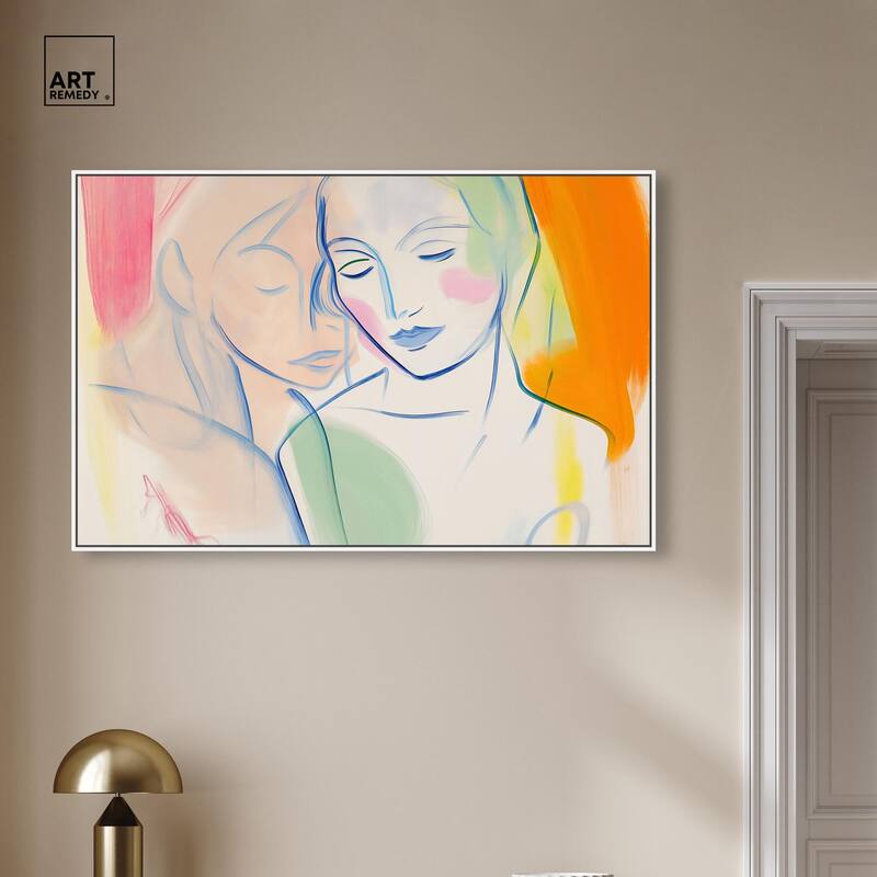 Brushstroke Bond Canvas by Art Remedy