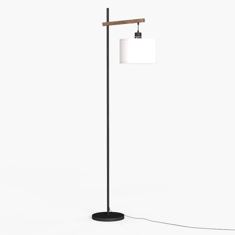 63" Metal Arched Floor Lamp With Pedal Switch, Soft Eye-Protection Light