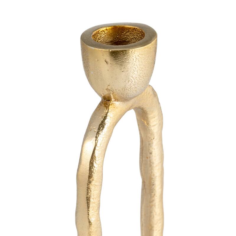 Sagebrook Home Oval Ring Taper Candle Holder