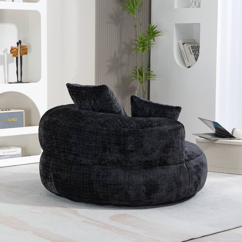 Coolmore Lazy Sofa Durable Comfort Lounger High Back Bean Bag Chair Couch with 3 Pillows