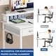 preview thumbnail 12 of 17, Moasis Small Computer Desk with Fabric Drawers and Monitor Stand