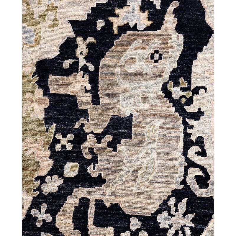 Serapi One-of-a-Kind Hand-Knotted Area Rug - Black - 7' 11" x 9' 10"
