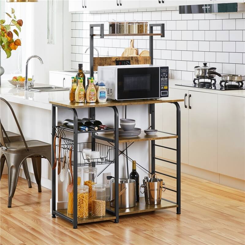 Yaheetech 55" Baker's Rack Free Standing Utility Storage Shelf