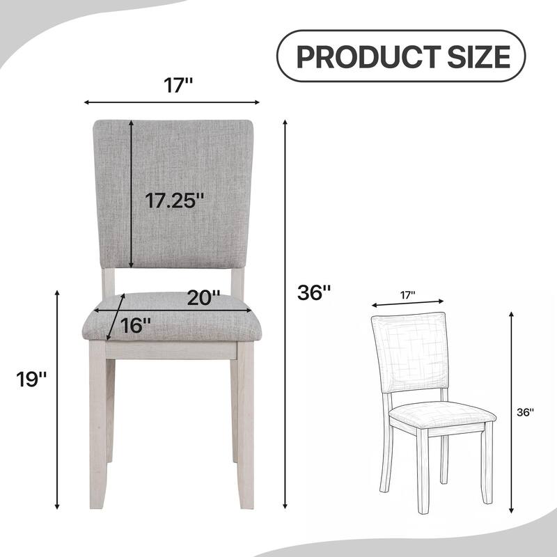 Rossetta 5-Piece Contemporary Transitional Style Dining Set with X-Crossed Base Round Table and 4 Upholstered Fabric Chairs