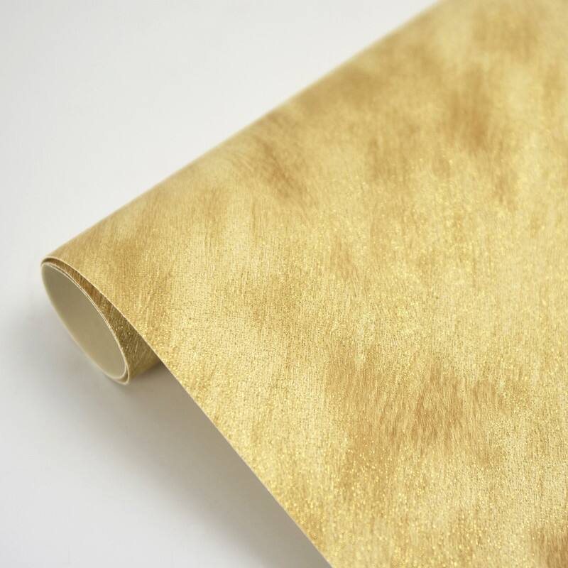 Brewster Manarola Gold Cow Wallpaper - 21in x 396in x 0.025in