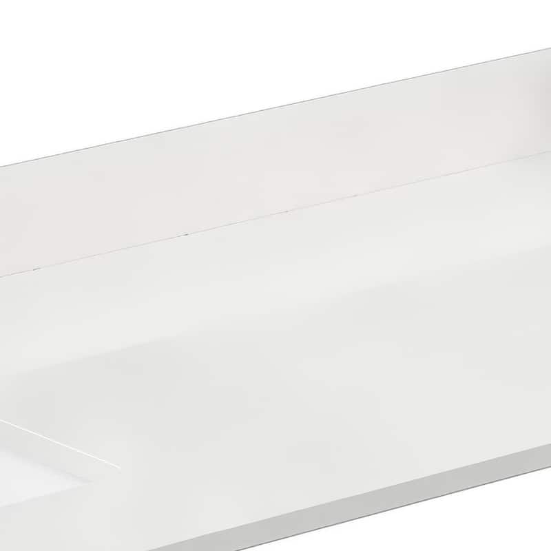Wyndham Collection WCFQC380DTOPUNS-Q 80" Quartz Vanity Top with