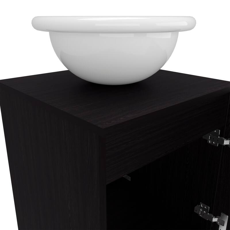 Bathroom Vanity with modern design, With Sink, 1 Door with durable engineered wood construction