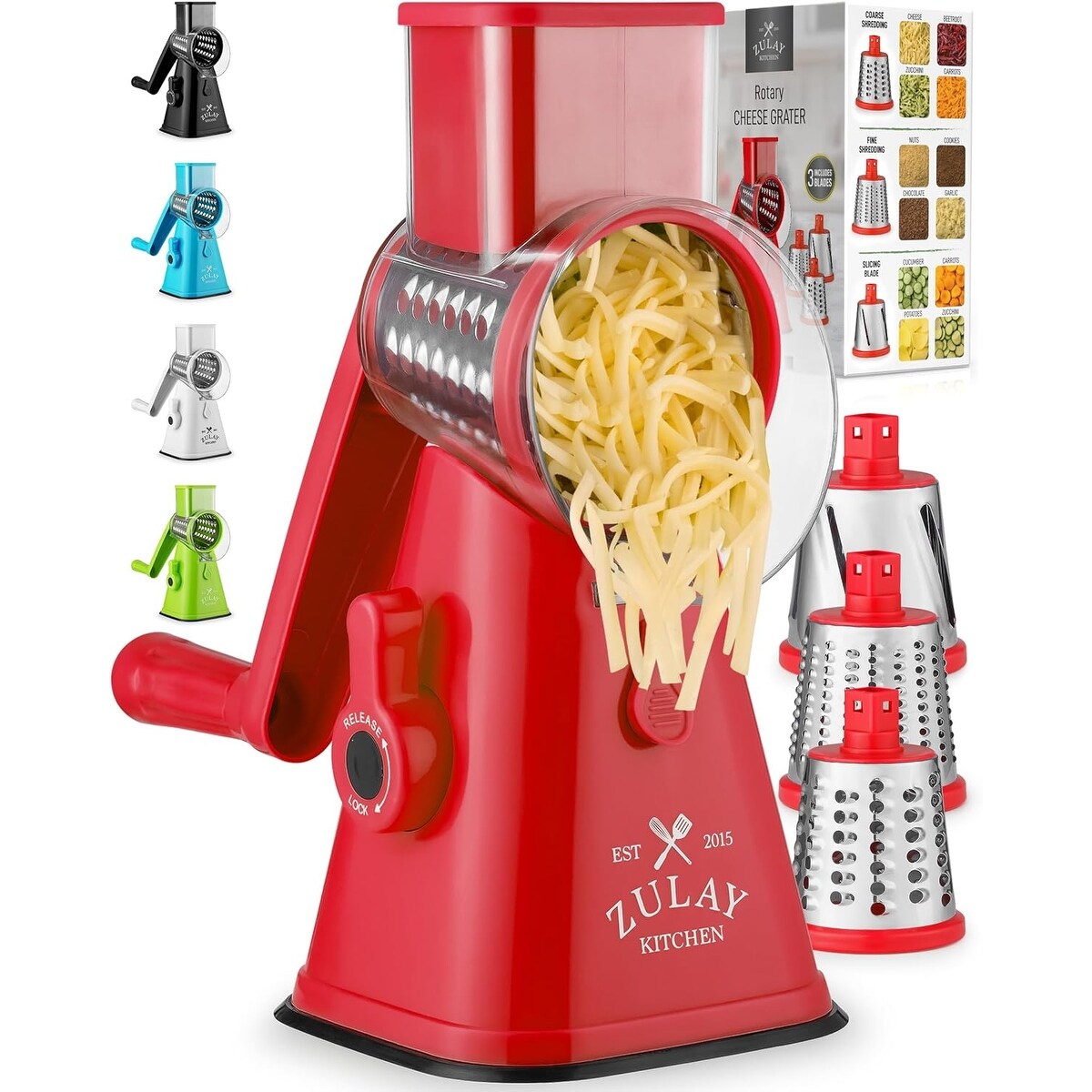 Zulay Kitchen Rotary Cheese Grater - Bed Bath & Beyond