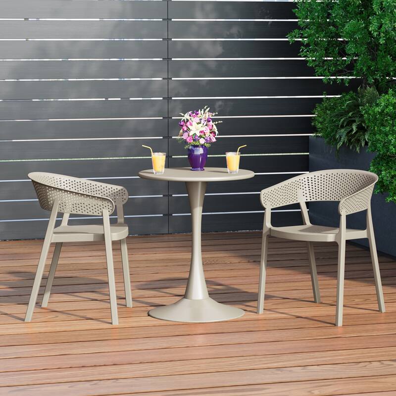 Frond and Form Outdoor Stacking Dining Armchair (Set of 2)