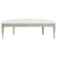 preview thumbnail 8 of 12, Evangeline Upholstered Demilune Bench Ivory and Silver Oak
