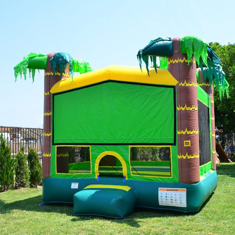 JumpOrange Tropical Aloha Commercial Grade Bounce House for Kids (with Blower)