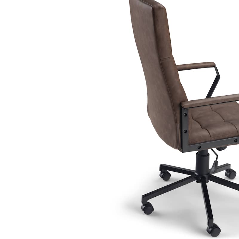 WYNDENHALL Parks Swivel Adjustable Executive Computer Office Chair