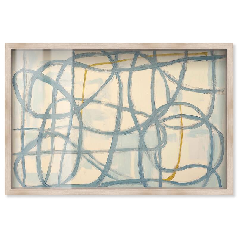 Unbroken Line II Shadowbox by Art Remedy - Natural - 30" x 20"