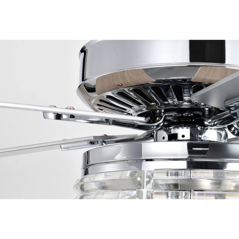 Themar 26 Inch Mid-century Modern Style Lighted Ceiling Fan with Remote