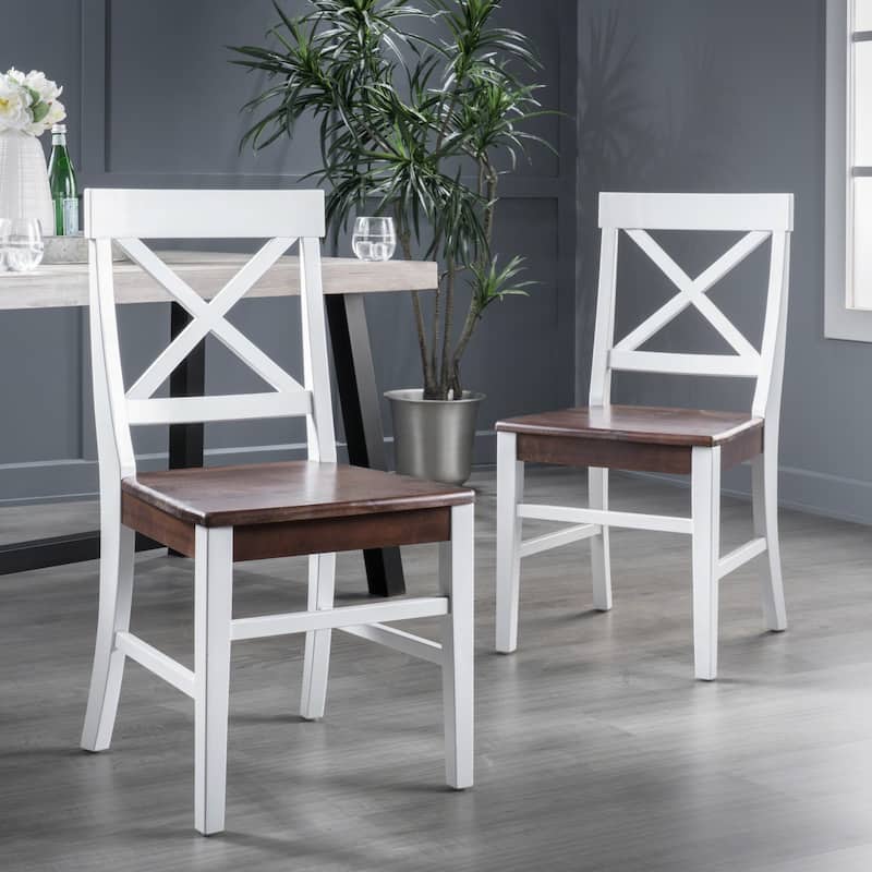 Anele Farmhouse Acacia Dining Chairs (Set of 2) by GDFStudio