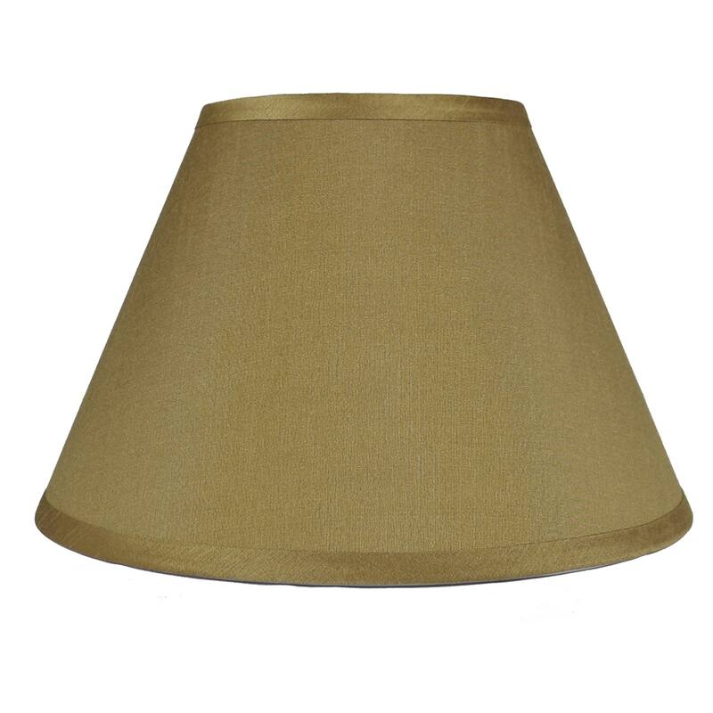 Faux Silk Conical Lamp Shade, 6" Top, 12" Bottom, 7.5" Slant