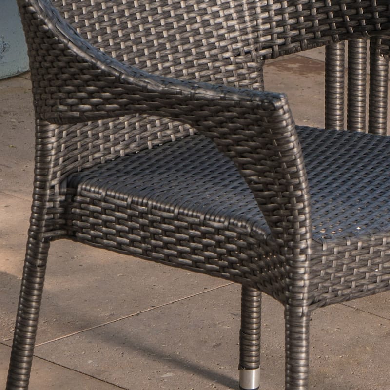 Christopher Knight Home Cliff Outdoor Wicker Chairs Set