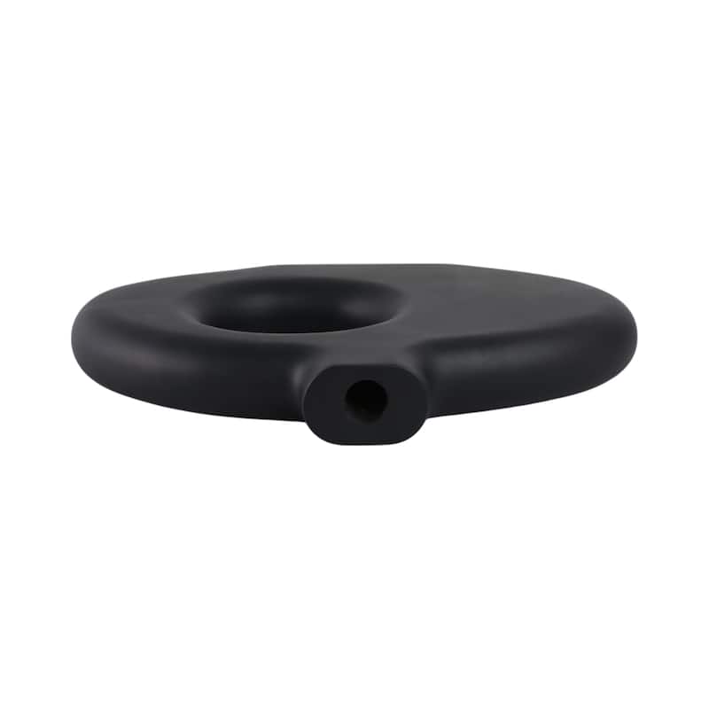 Modern Cut Out Wood Table Vase - Decorative Tall Table Vase