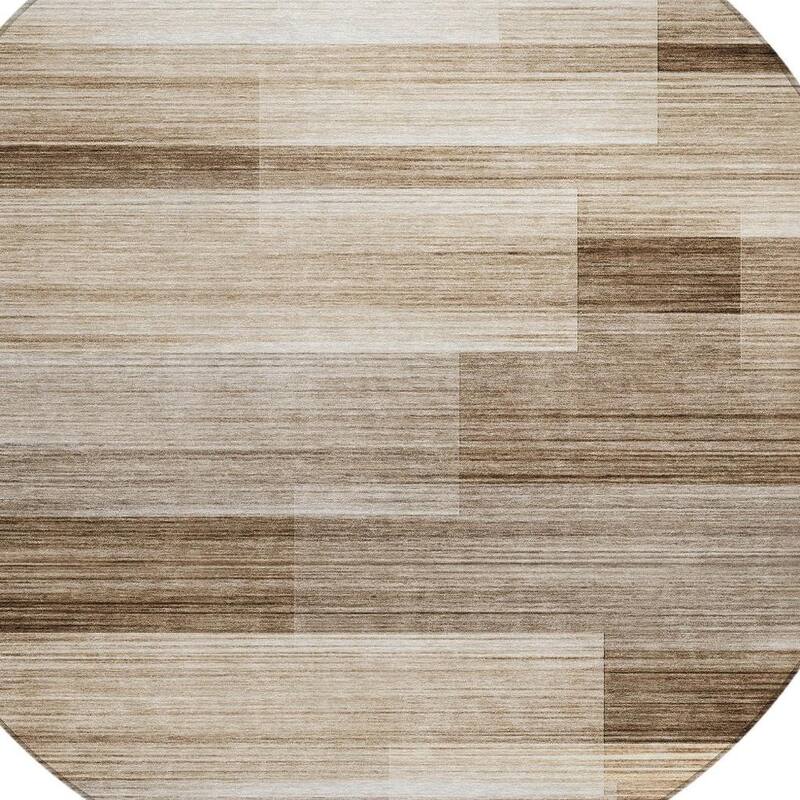 HomeRoots Striped Transitional Rectangle Outdoor Rug