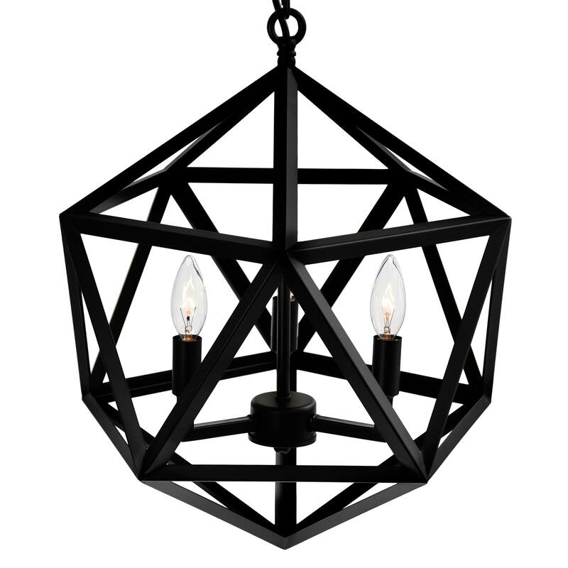 Amazon 3 Light Black Pendant