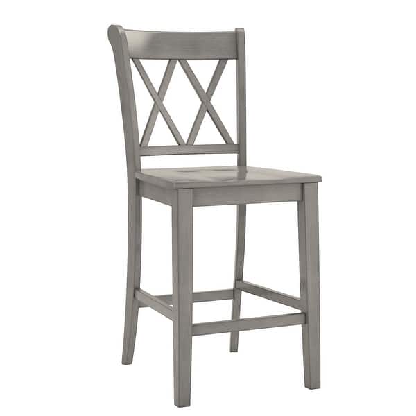 Shop Eleanor X Back Wood Counter Chairs Set Of 2 By Inspire Q Classic On Sale Overstock 16916343