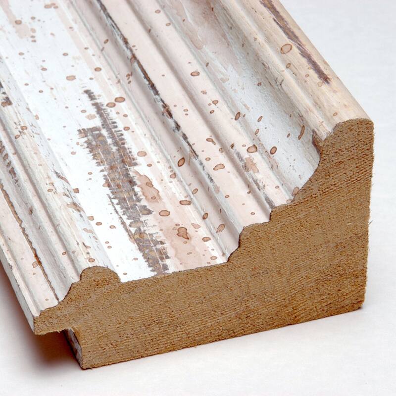 Alexandria White Wash Wood Framed Natural Corkboard Bulletin Board, Organization Board, Pin Board - Board Size 36x24