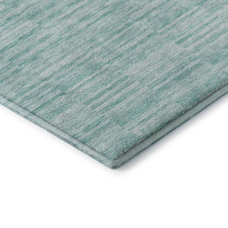 Premium Washable Super Soft Ombre Geo Stripe Mayfield Rug