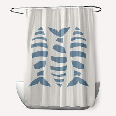 Puzzle Fish Shower Curtain