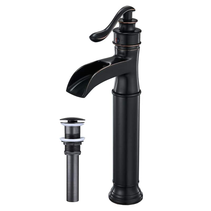 Single Hole Bathroom Sink Faucet with Drain