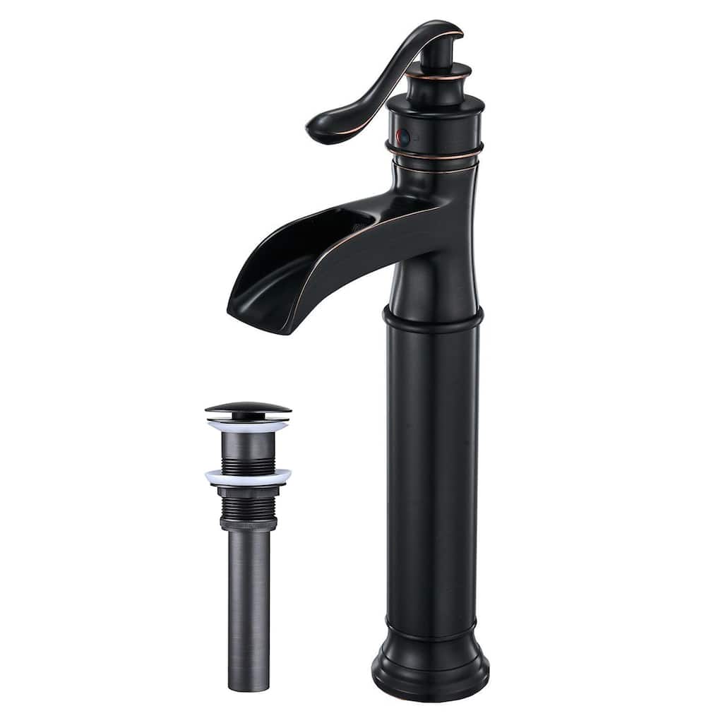 Single Hole Bathroom Sink Faucet with Drain