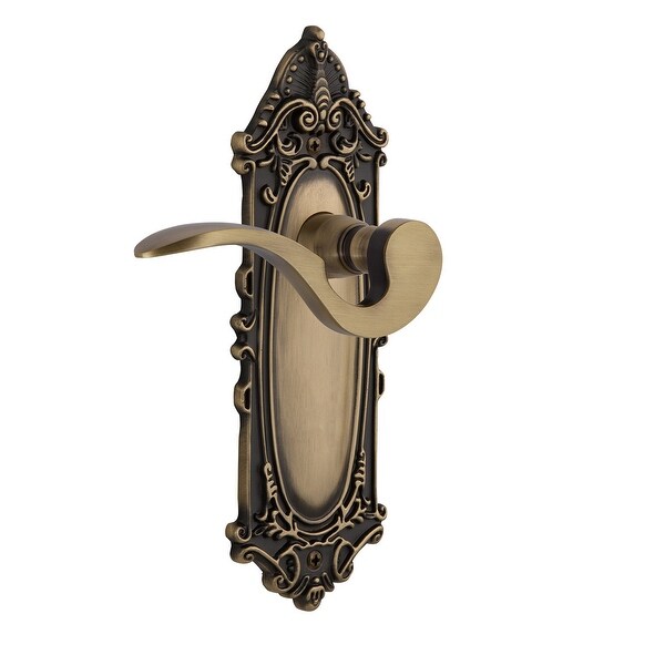Nostalgic Warehouse VICMAN_DD_NK Manor Non-Turning Two-Sided Lever Set with Victorian Rose
