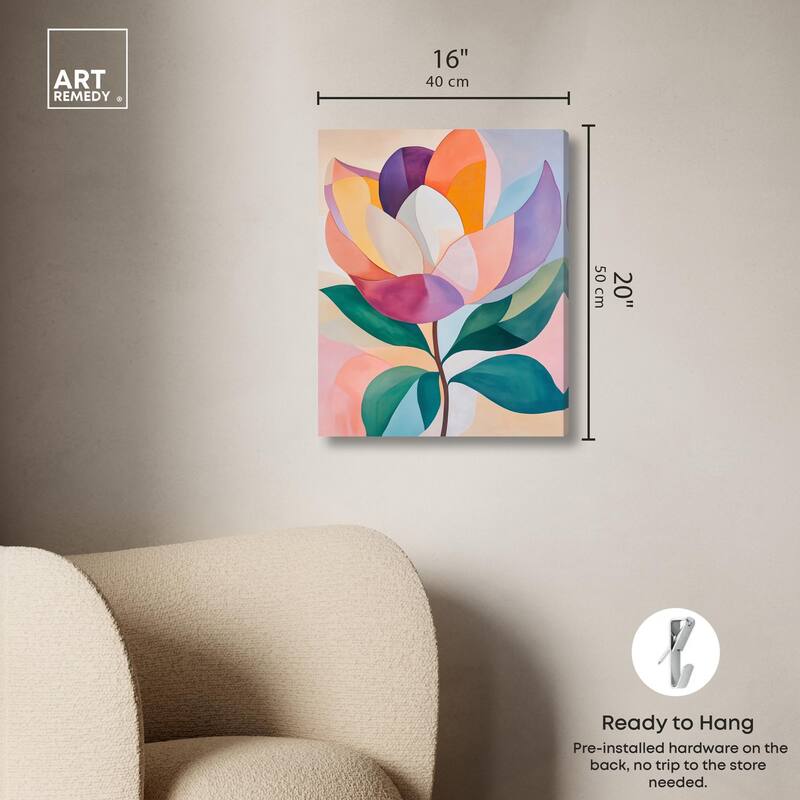 Magnolia in Color II Canvas by Art Remedy, Gallery Wrapped