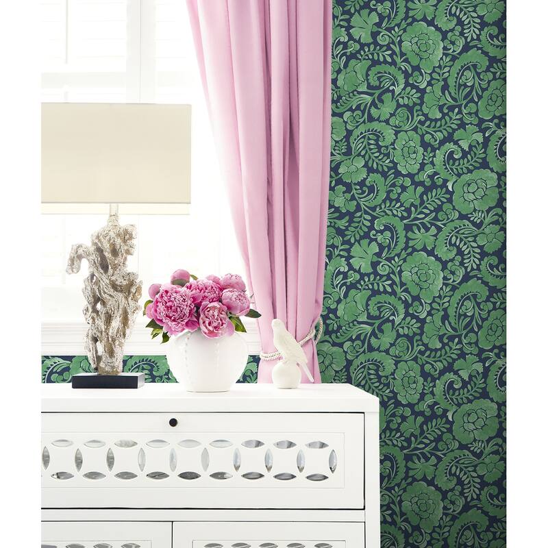 NextWall Tonal Paisley Peel and Stick Wallpaper