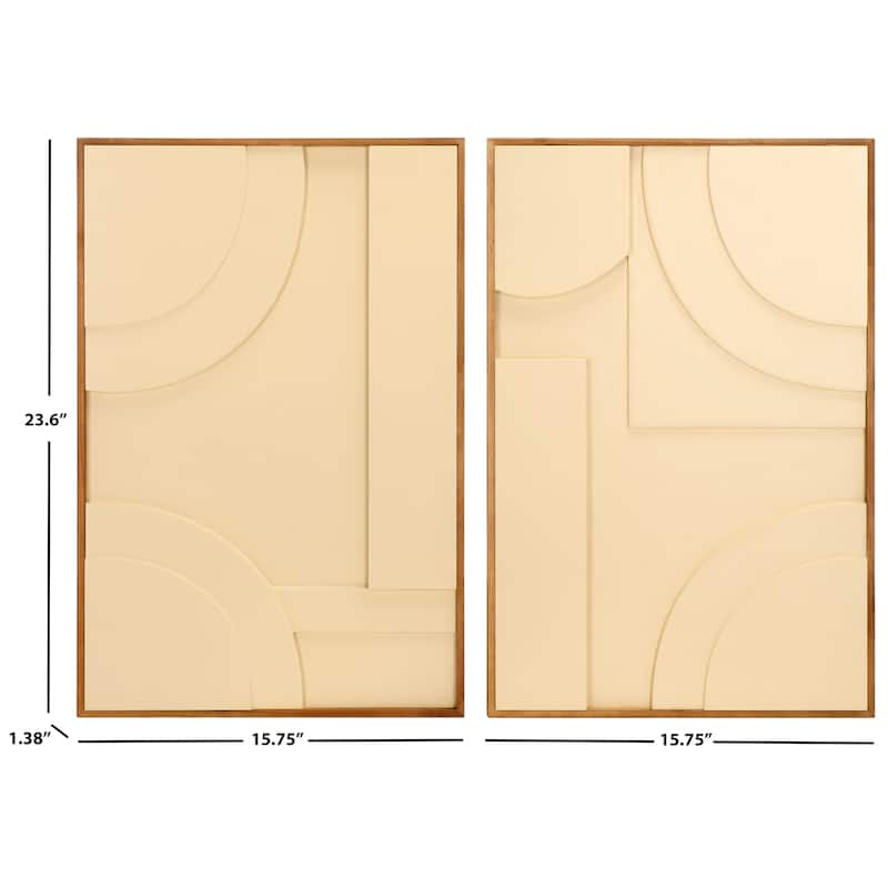 SAFAVIEH Home Modern Geometry 16 x 24-inch Wall Art [SET of 2]