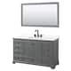 Option Dark Gray, Black Trim, White Quartz Top