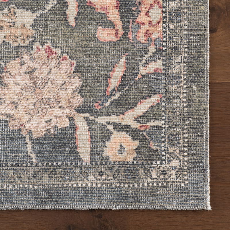 Nuloom Hillstone Collection Traditional Vintage Medallion Area Rug