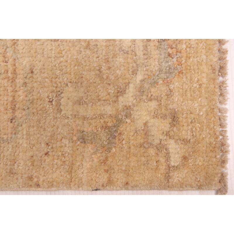 ECARPETGALLERY Hand-knotted Peshawar Oushak Tan Wool Rug - 9'3 x 12'2
