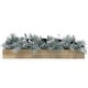 preview thumbnail 1 of 1, Fraser Hill Farm 42-inch 5-Candle Holder Centerpiece with Frosted Pine Branches, White Berries and Ornament Balls in Wooden Box