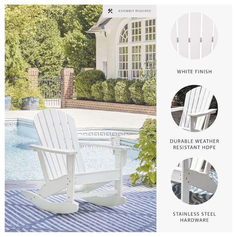 Signature Design by Ashley Sundown Treasure Outdoor Rocking Chair - 31.25" W x 35.25" D x 37.13" H