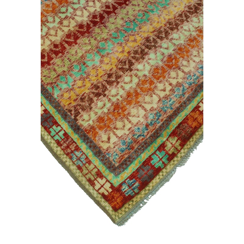 Noori Rug Balochi Leola Red/Orange Rug - 4'10" x 6'5"