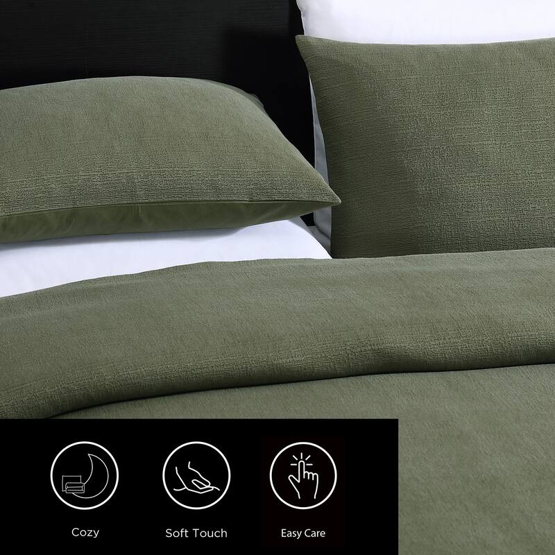 Vera Wang Carved Lines Green Comforter Set